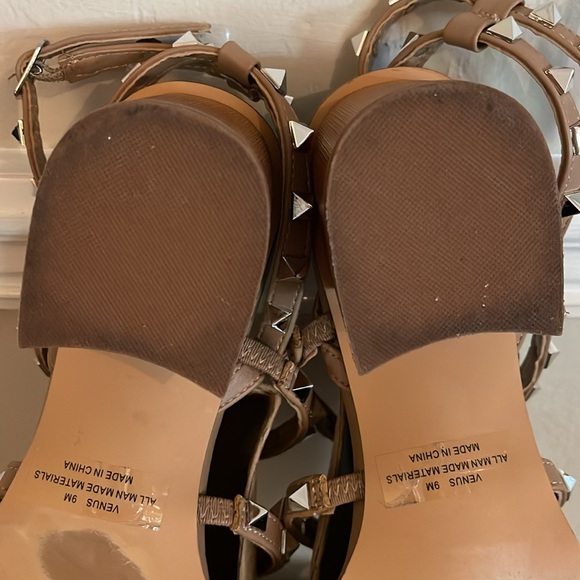 Sincerely Jules Studded Ankle Wrap Sandals Size 9 - Picture 4 of 7